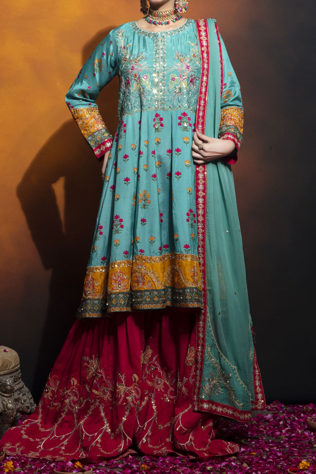WOMEN'S FORMAL WEAR | N-2358 Powder Blue Red Heart Boutique WOMEN'S FORMAL WEAR | N-2358 Powder Blue Red Heart Boutique