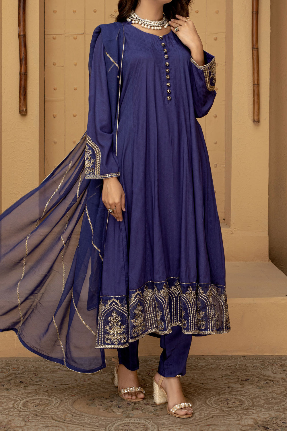 WOMEN'S-3 PIECE EMBROIDERY VISCOSE| VS-496 Red Heart Boutique WOMEN'S-3 PIECE EMBROIDERY VISCOSE| VS-496 Red Heart Boutique