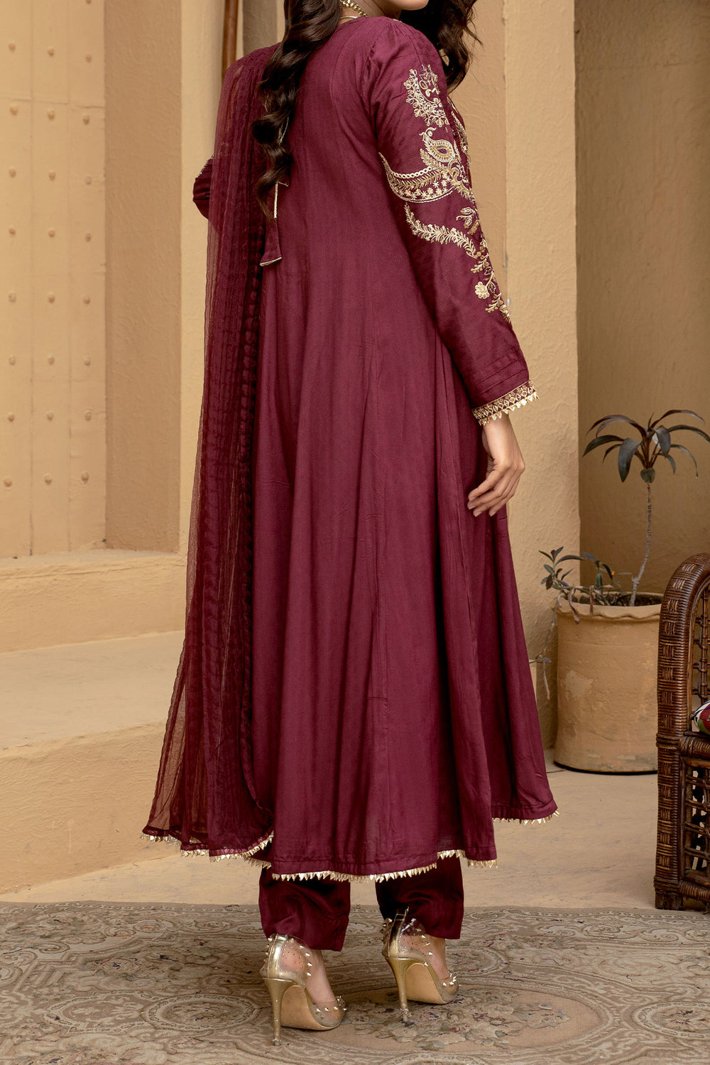 WOMEN'S-3 PIECE EMBROIDERY VISCOSE| VS-425