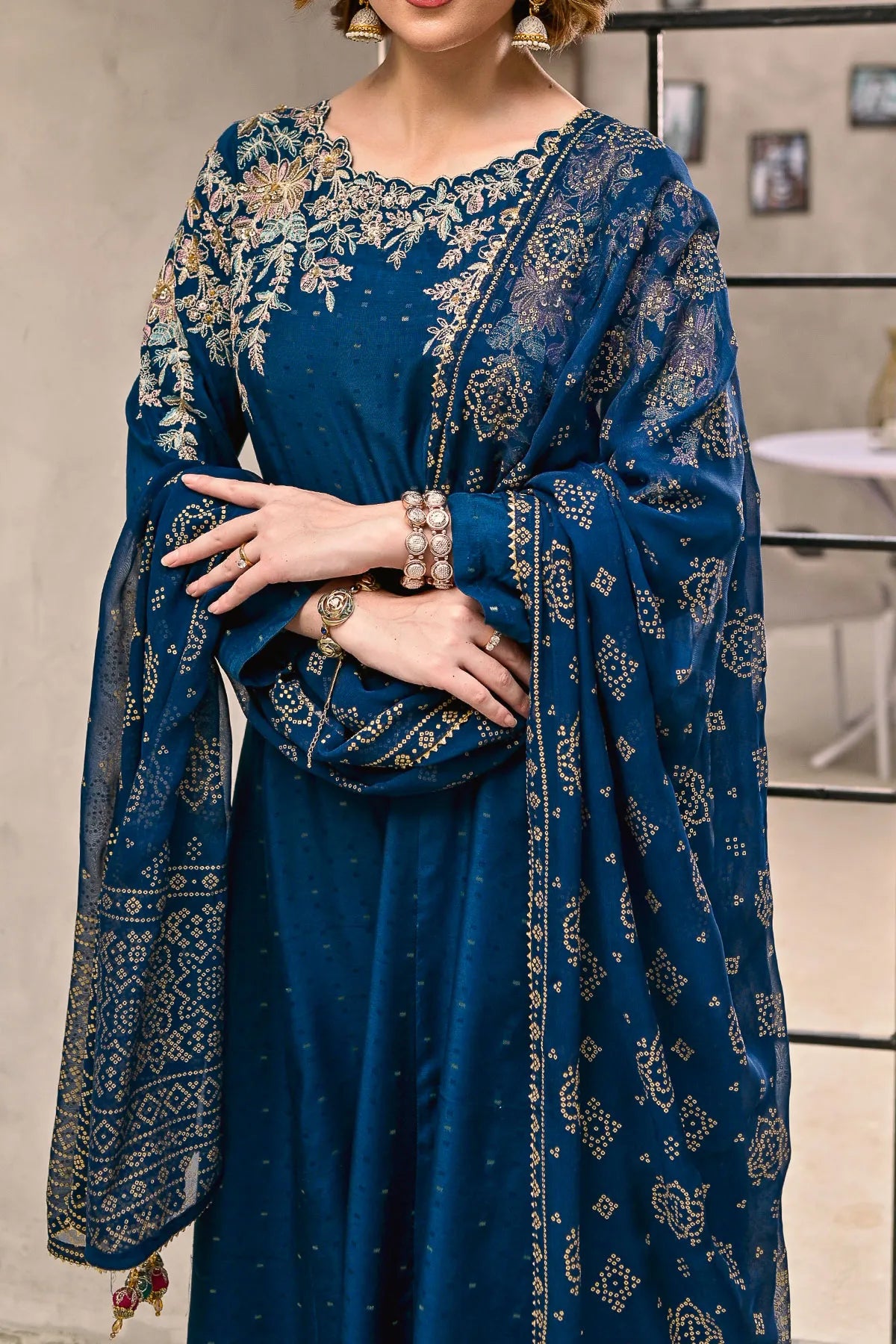 WOMEN'S-3 PIECE FANCY JACQUARD| FJ-273