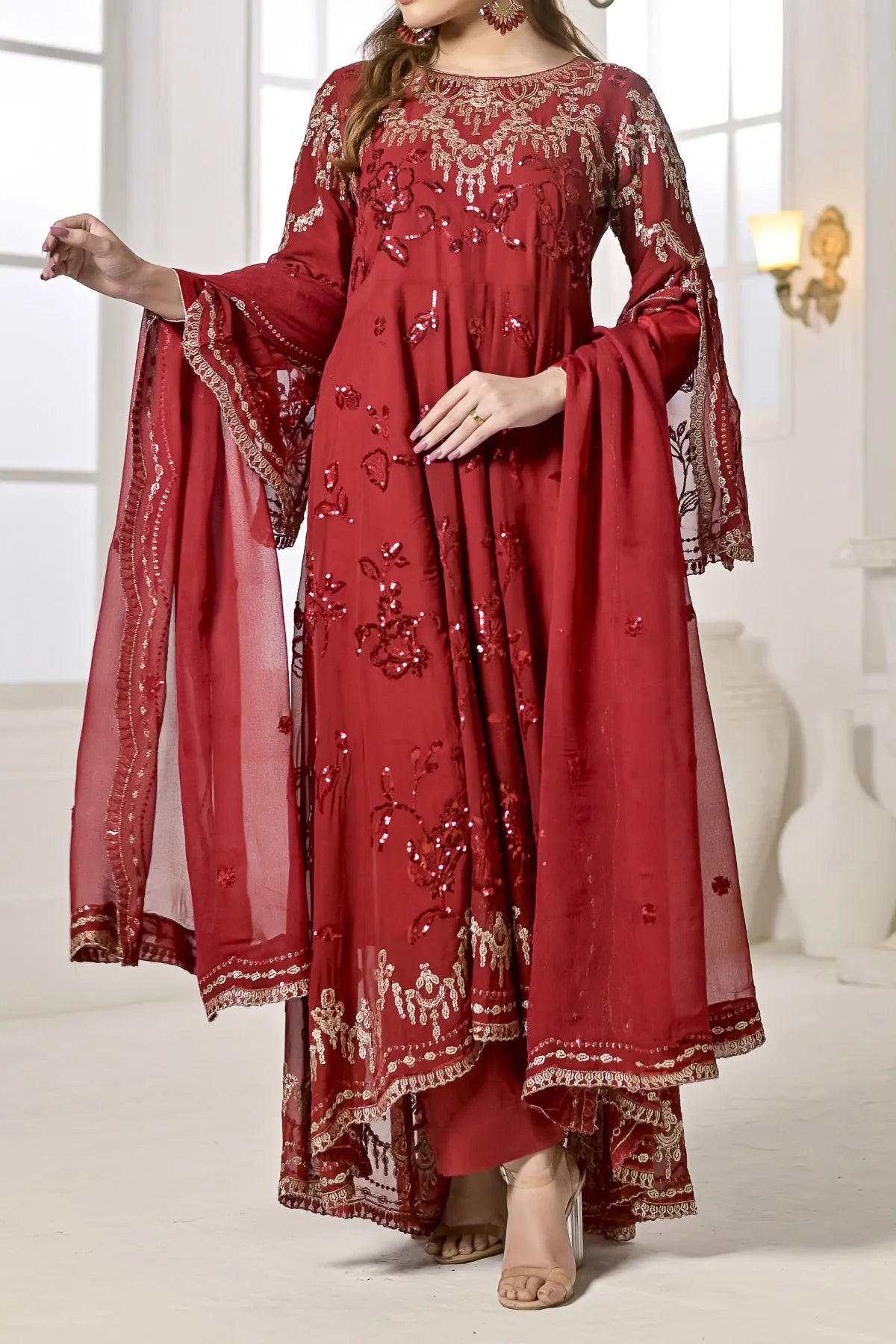 WOMEN'S PRET-CHIFFON DRESS | N-2427