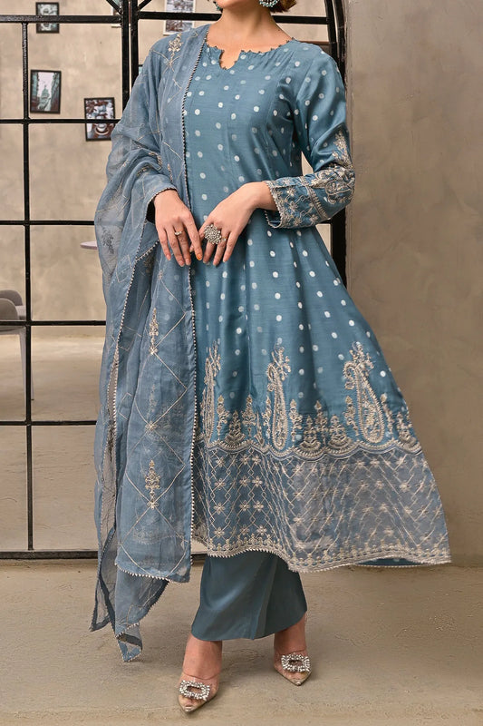 WOMEN'S-3 PIECE EMBROIDERY VISCOSE| VS-577
